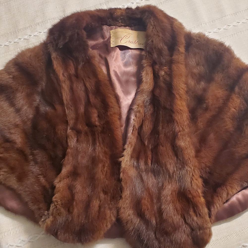 Vintage mink cape